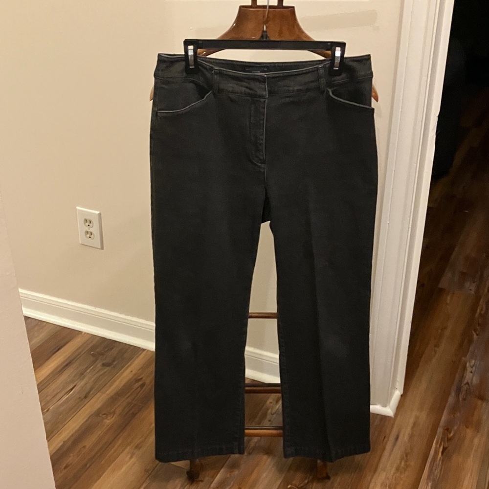 Black Straight-Leg Pants
